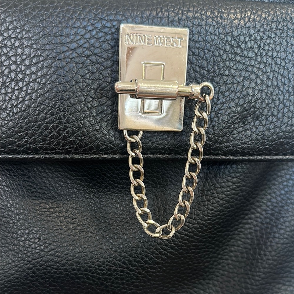 Nine West Black Leather Crossbody Bag - Picture 2 of 7